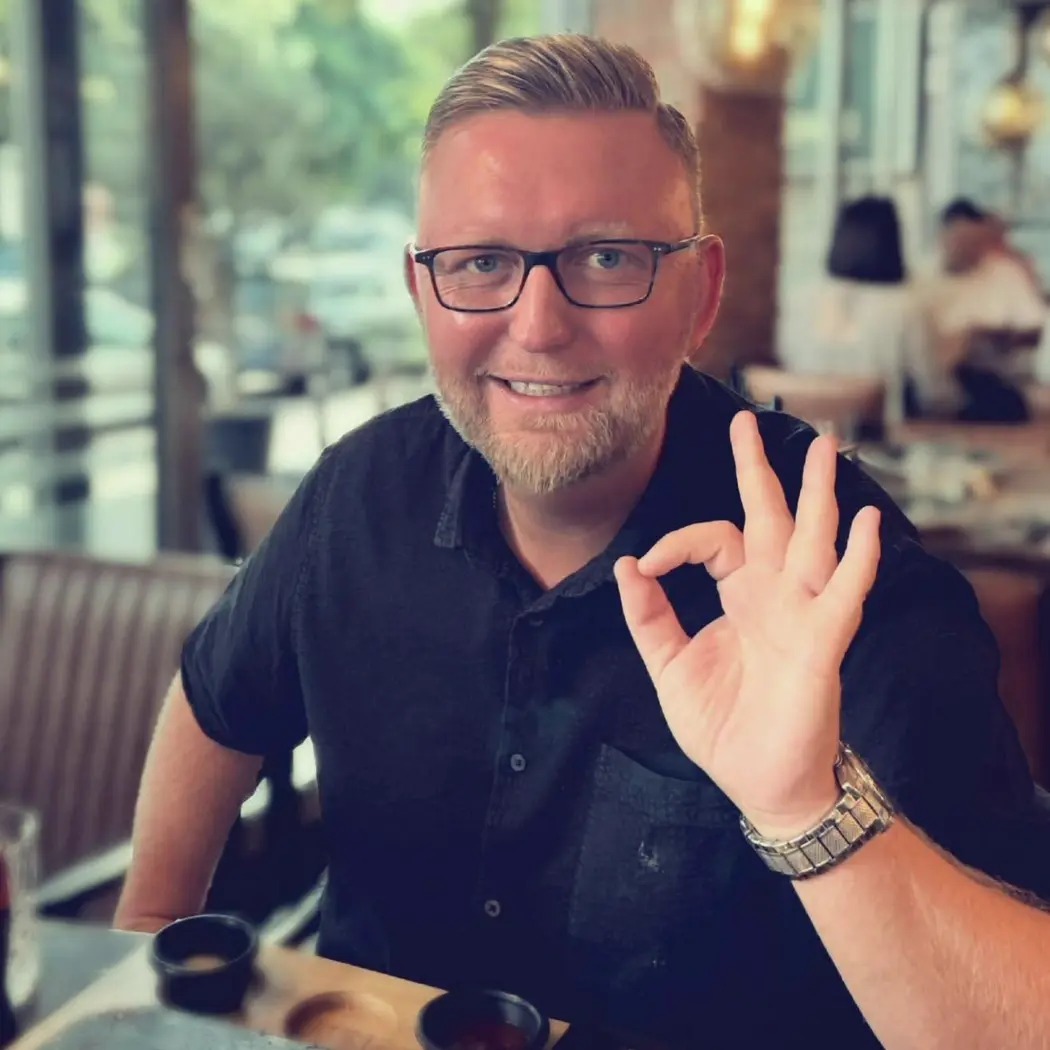 Sascha Frenz in einem persönlichen Gespräch